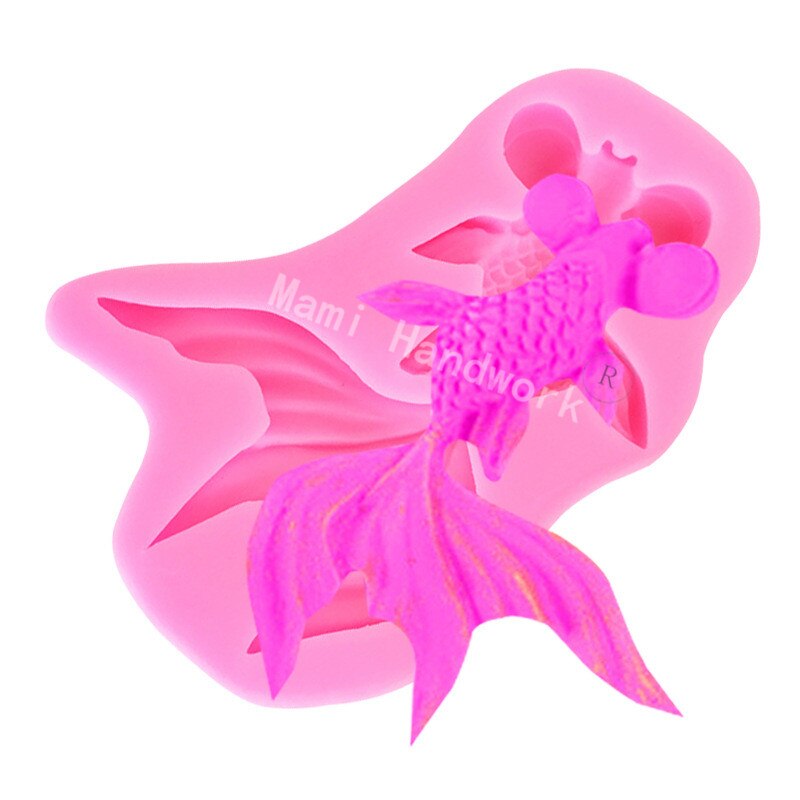 Hand-made Koi Fish Good Luck Turning Sugar Mold Goldfish Modeling Cake Mold DIY Turning Sugar Baking Tool Cake Mold