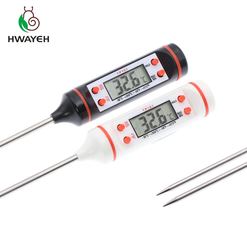 Thermomètre à viande numérique, sonde numérique pliable en acier inoxydable, cuisson BBQ, viande, dinde