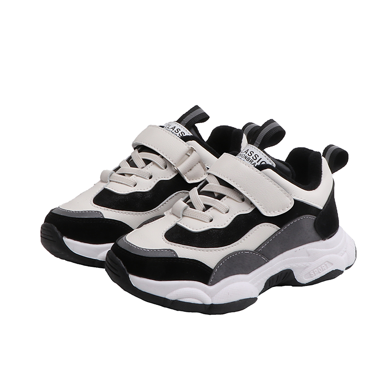 Baby Shoes Children Patchwork Sneakers Boys Plus Velve Warm Sport Shoes Kids Casual Shoe Thicken Comfortable SSJ061