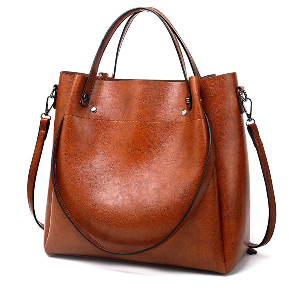 Hobo Tassen voor vrouwen Handtassen Satchel Zachte Schoudertassen Lady Tote Mode Portemonnees Classic Werk Vrouwen Tassen Emmer: brown