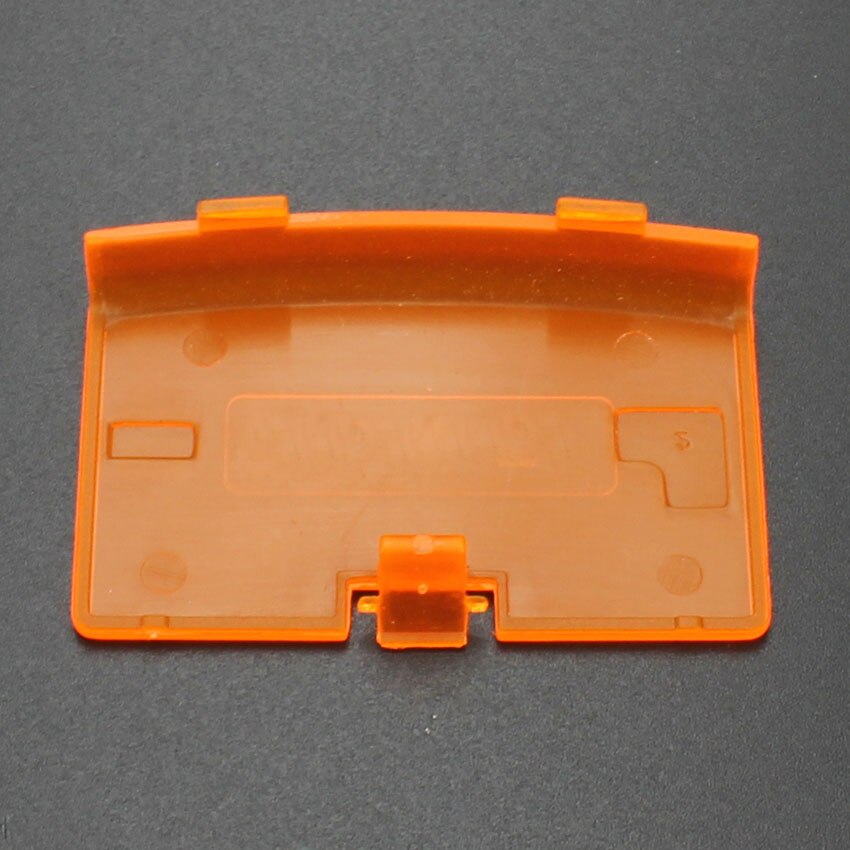 YuXi Batterij Deksel Deur Vervanging Voor GBA Back Door Case Voor Nintendo Gameboy Advance: Clear orange