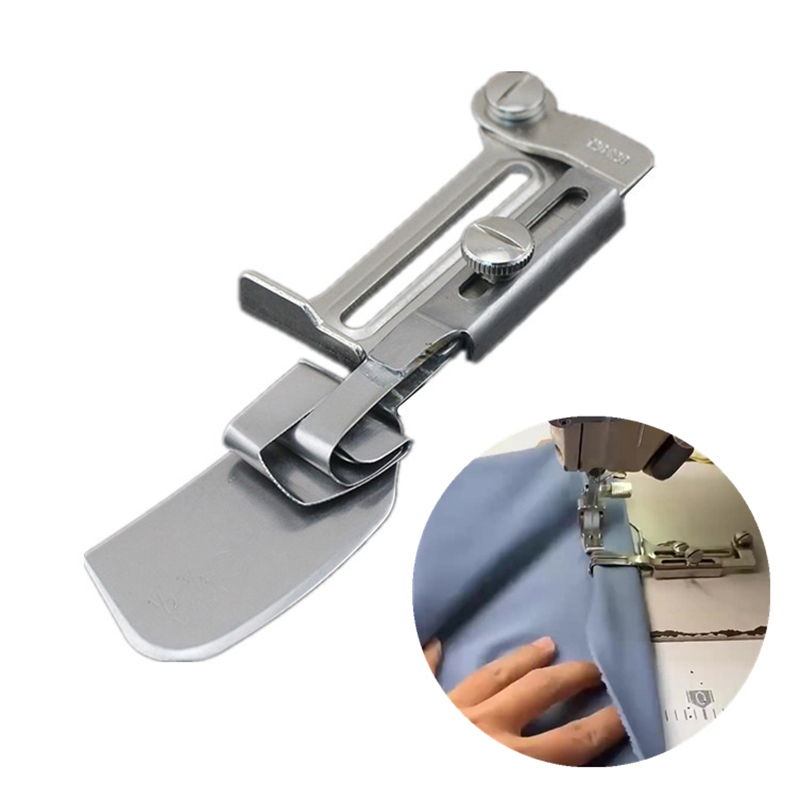 Prensatelas para máquina de coser Industrial, rodillo de dobladillo ajustable, prensador de carpeta, accesorios para máquina de coser doméstica de coche plano