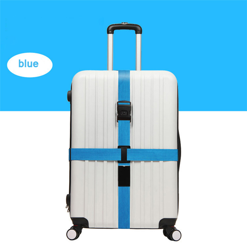 3 chiffres mot de passe croix bagages ceinture valise bande réglable sécurité Bundle bagages corde sangles accessoires de voyage