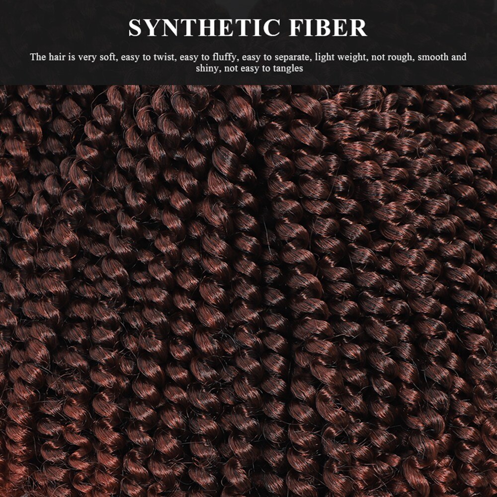 Spring Crochet Twist Hair Curly Natural Braids Braiding Hair Kinky Curl Synthetic Hair Extension