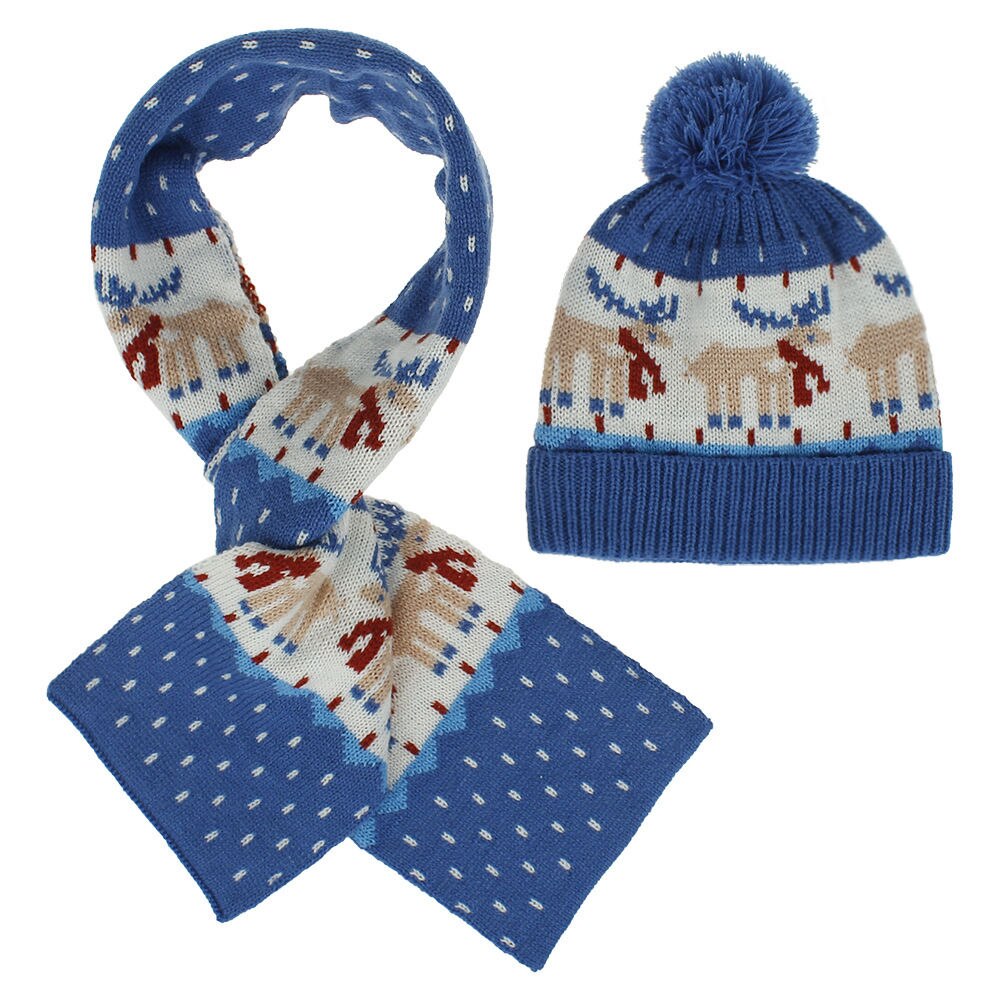 Kind winter gestrickte hut set Kinder pom pom hut mit schal Jungen mädchen winter warme mütze mit schal set Weichen warme kappe H236D