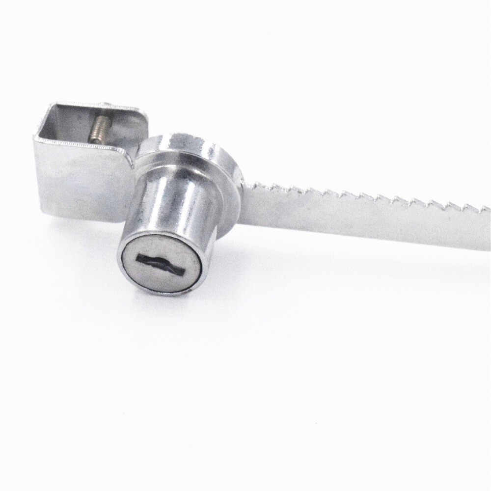 Cabinet Display Showcase Drawer Case Sliding Glass Push Door Ratchet Lock 2 Keys