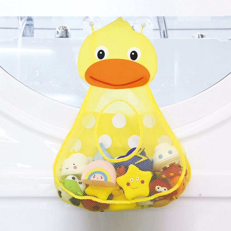 Kinder Dusche Bad spielzeug Tasche baby Großen Mund Ente/Kleiner Frosch Hängen Taschen Schwimmen Pool Wasser Spielzeug Rucksack Baby spielzeug 0-12Months: Duck