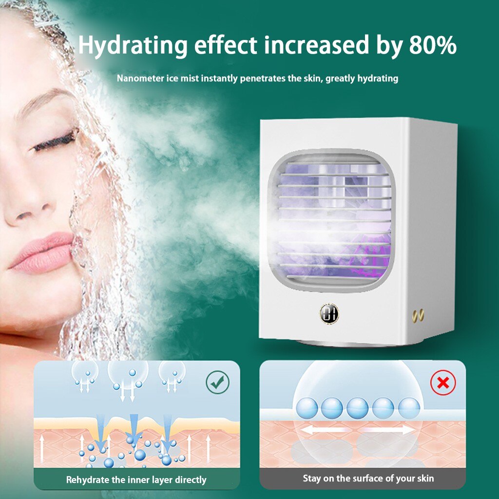 Desktop Smart Home Office Fan Air Conditioner Sterilization Desktop Shaking Head Cooler