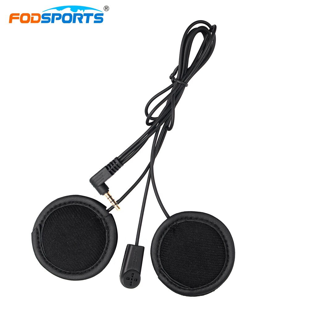 Fodsports v6 interfone microfone macio fone de ouvido apenas para v6 v4 capacete da motocicleta bluetooth fone de ouvido interfone