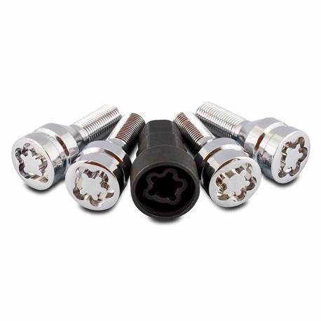 Juego 4 tornillos 12X125 L28 17/19 antirrobo llantas ABC LOCKS