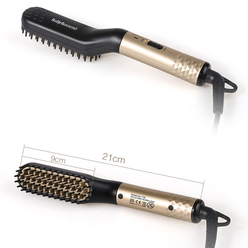 Multifunctional Hair Straightening Comb Beard Grooming Kit Hair Curler Comb Brush Quick Beard Hair Styler For Men Styling Tool