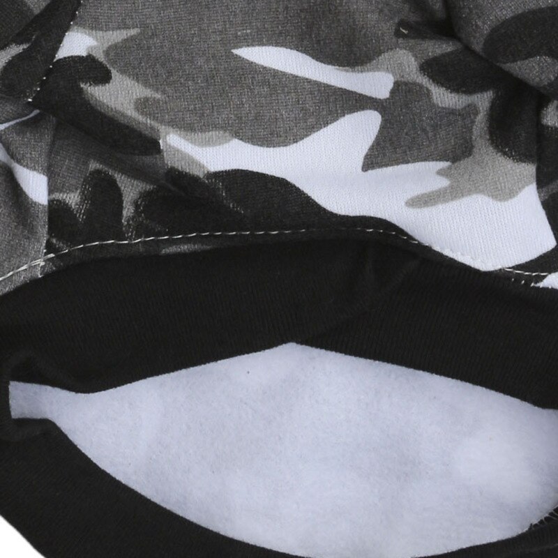 Chien de compagnie carlin bouledogue français vêtements sweat à capuche Camouflage tissu confortable adapté pour automne et hiver chiot manteau