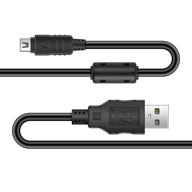 Para cámara Olympus Cable de datos USB CB-USB6 Cable de 12 pines E-PL3 E450 E400 SZ-14 U1070 SZ-31MR OM-D E-M5 TG-1 Cable de cámara Tough3000