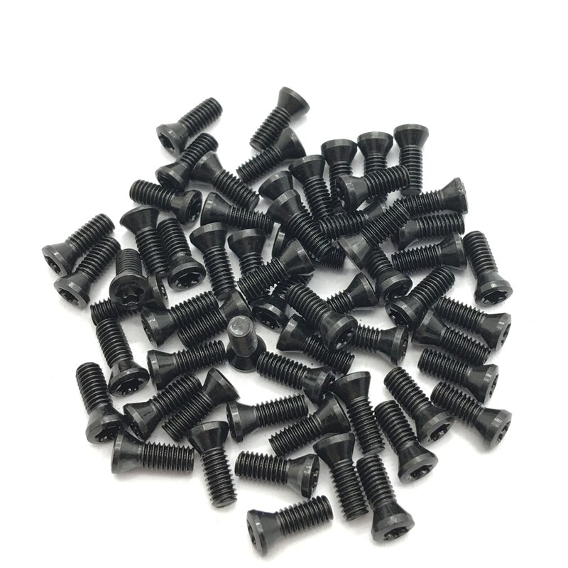 5-Pack M4 X 10mm T15 Torx Screws – Grade 12.9 Alloy Steel For Lathe Carbide Inserts, CNC Tooling