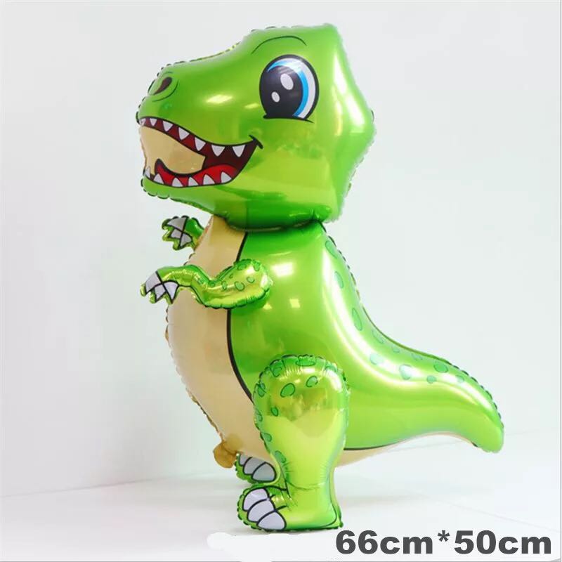 1pc Large 4D Walking Dinosaur Foil Balloons Boys Animal Balloons Children Dinosaur Birthday Party Jurassic World Decor Balloon: 3