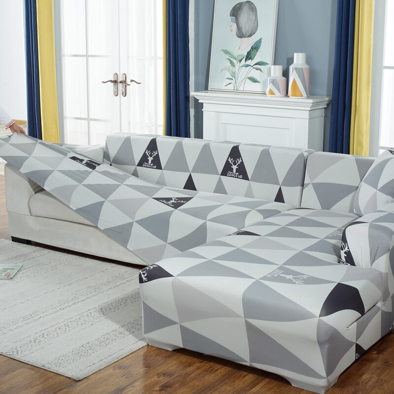 Stretch sofföverdrag för vardagsrumssits fåtöljöverdrag moderna l-formade överdrag skydd sofföverdrag 1/2/3/4- sits
