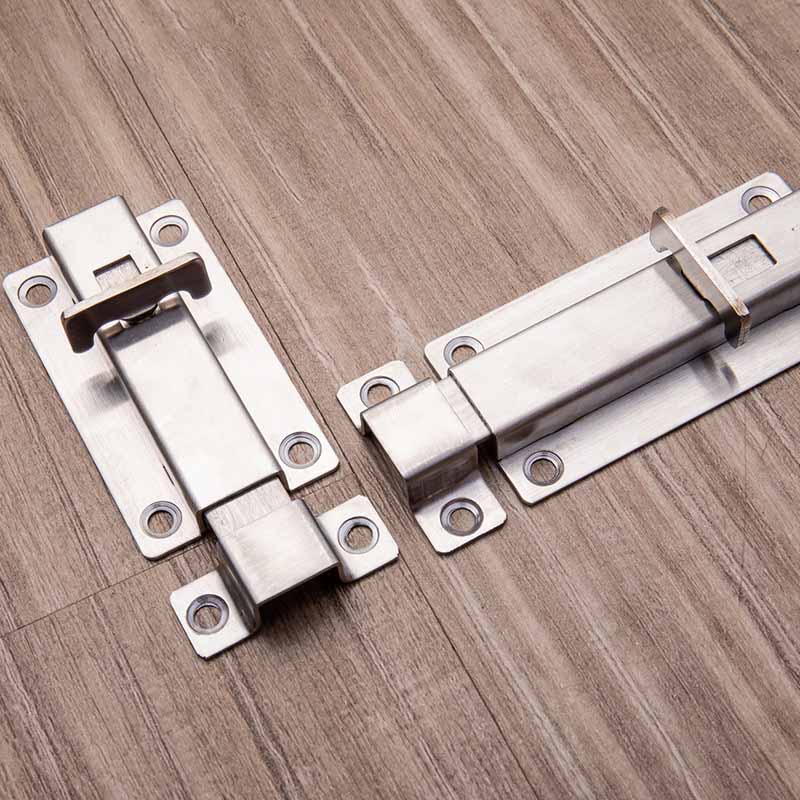 Stainless Steel Door Latch Automatic Spring Switch Door Lock Door Clasp Door Bolt Safety Slide Lock For Home Door Hardware