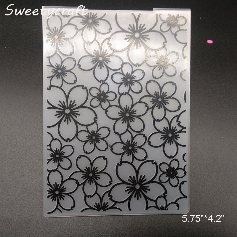 Flower blossom Textured Embossing Folder scrapbooking Folders for card making paper craft supplies stamps Template DIY