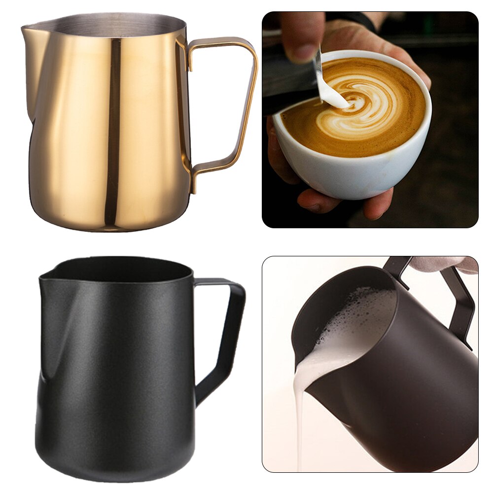 350/600ML Stainless Steel Milk Frothing Pitcher Espresso Coffee Barista Craft Latte Cappuccino Cream Froth Jug Maker