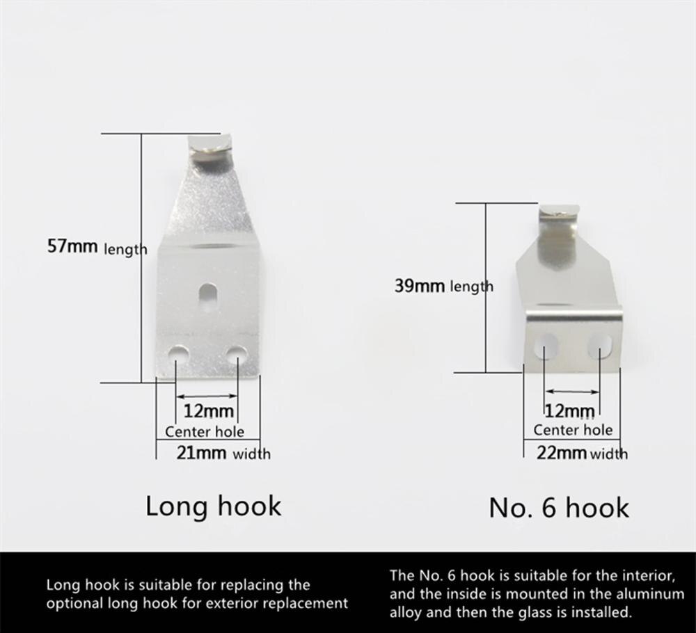 Stainless steel window lock insurance anti-theft aluminum alloy window crescent lock plastic sliding door translation window loc