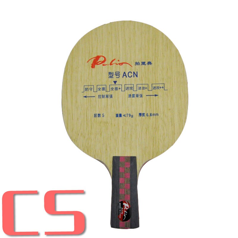 Originele Palio ACN puur hout tafeltennis blade alle ronde tafeltennis rackets racket sport indoor sport snelle aanval lus: penhold short CS