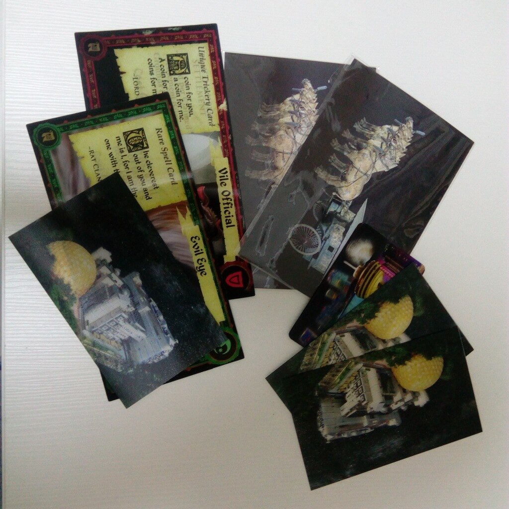 Grating Stereo Changing Card Three-dimensional Stereoscopic Card Two-Dimensional Frescoes Adapted Card Changing 3D Card