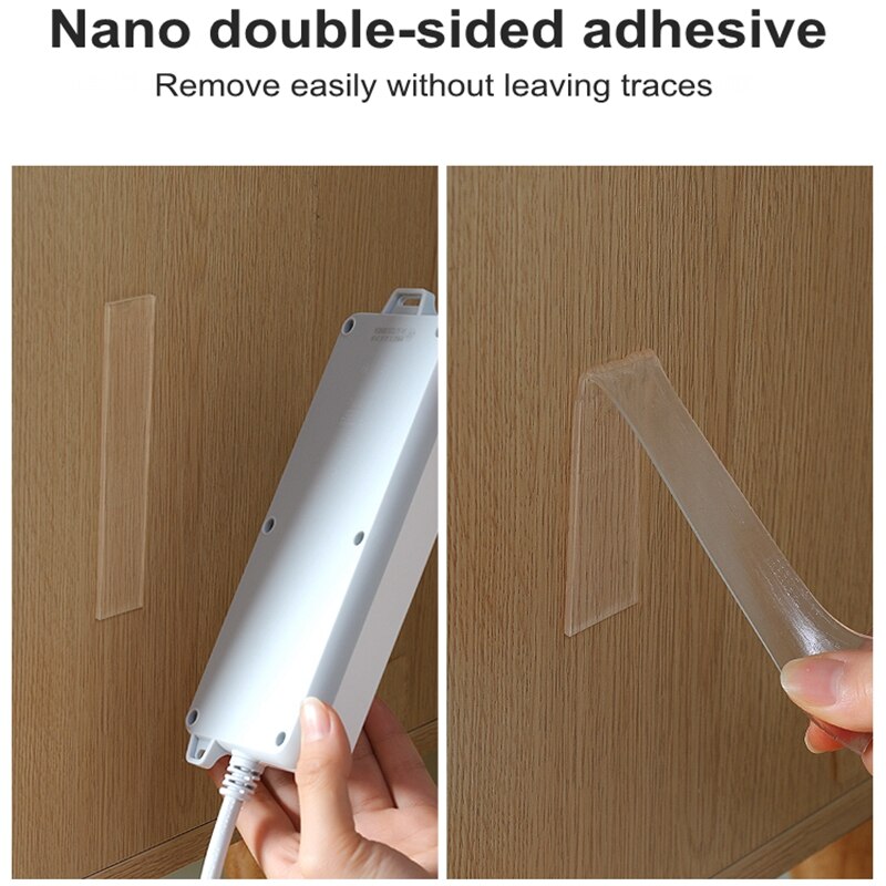 Nano Magic Tape Double Sided Tape Transparent Reusable Washable Waterproof Adhesive Tape Cleanable Furniture Protect Sticker