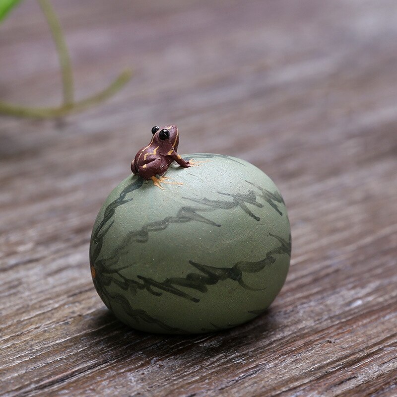 Watermeloen Thee Huisdier Kan Worden Gespoten Keramische Kikker Thee Huisdier Leuke Thee Set Ornamenten Thee Set Warmte Uitzetting En Krimp