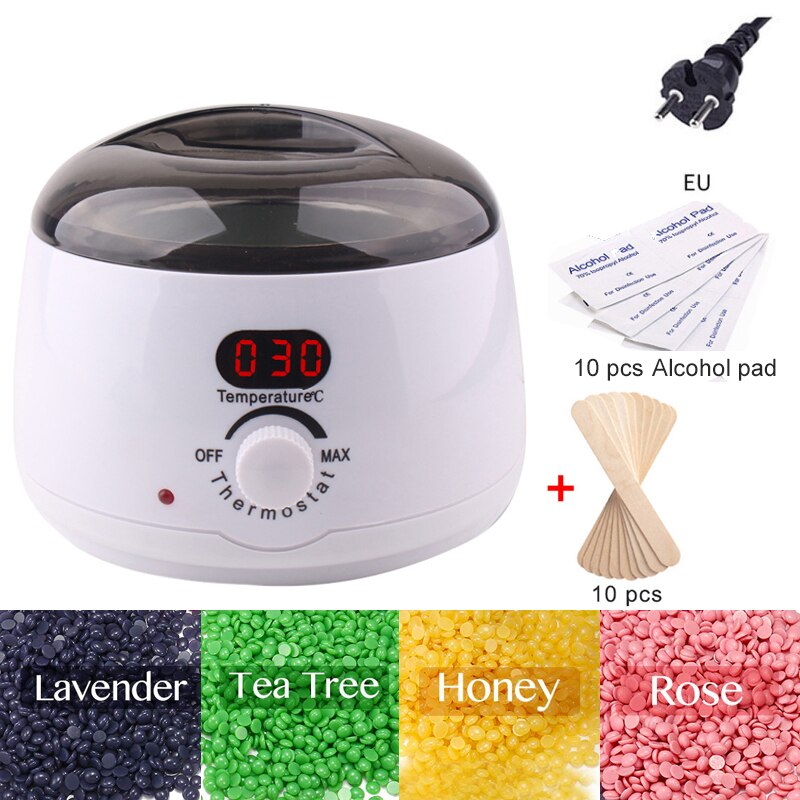 500CC Wax Smelt Machine Set Waxen Kit Wax Pot Lcd Epilator Ontharen Wax Smelter Ontharing Machine Calentador De Cera: EU-PLUG4
