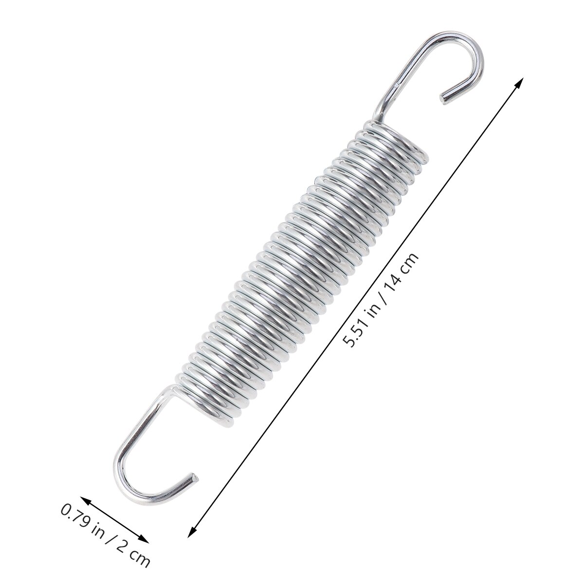 20PCS Trampoline Springs Stainless Steel Tension Spring Versatile Double Hook Spring Sturdy Extension Spring for Home Store Use