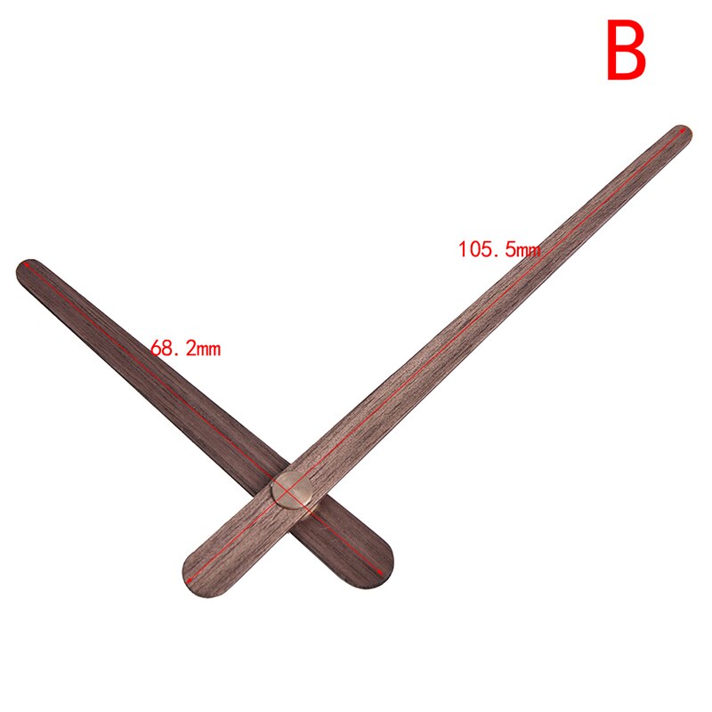 1PC 12 inch Clock Needle Quartz Replace Part Wooden Pointers DIY Wall Clock Hands: B