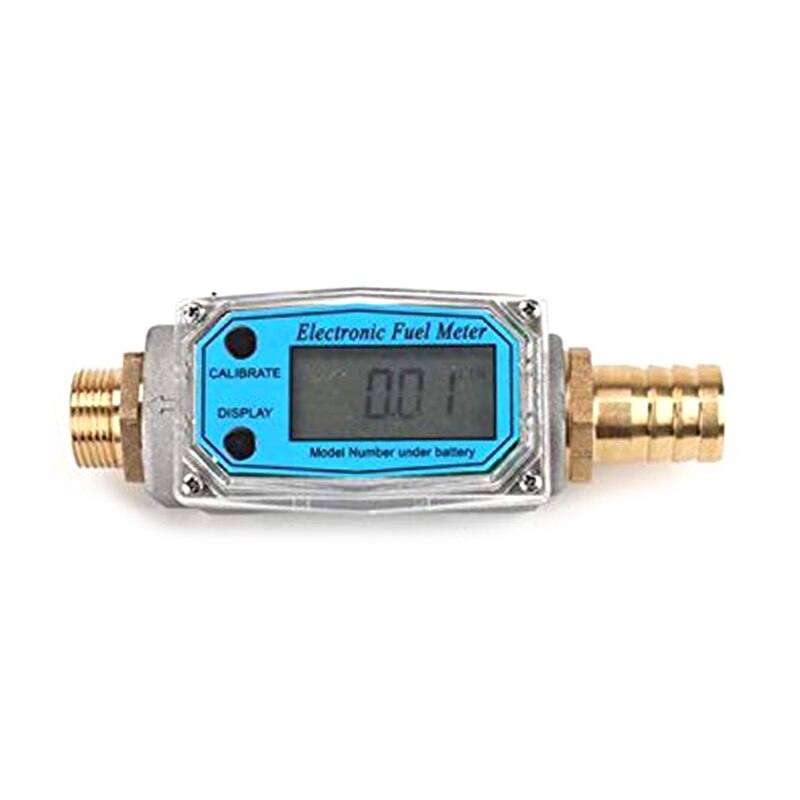 3/4 "Bsp Digitale Turbine Flowmeter Lcd Display Gas Stookolie Flowmeter Meten Sterven Sel Kerosine Benzine