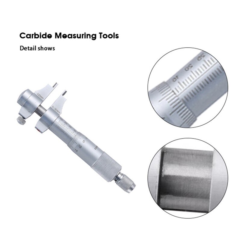 Binnen Micrometer Carbide Meten 5-30 Schroef Gauge Metrische Micrometers 0.001 Hoge Precisie Diameter Gage Gauge Gereedschap