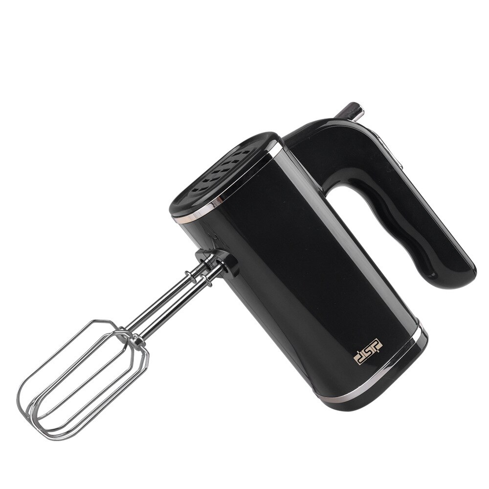200W 220V 5 Vitesses Pâte Main Mélangeur Alimentaire Mélangeur Tenu Dans la Main Multifonctionnel Robot Culinaire Électrique Automatique Mélangeur de Cuisine Outil: Black