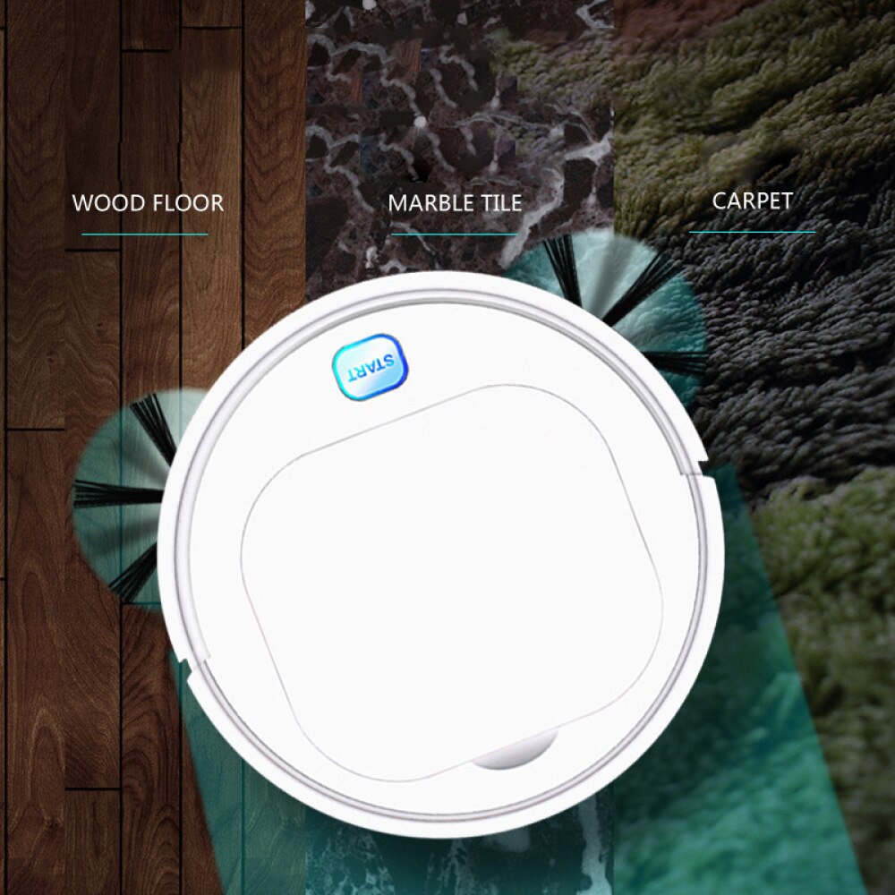 Multifunctional Robot Vacuum Cleaner USB Rechargeable 1800Pa Smart Sweeping Robot Dry Wet Sweeping Vacuum Cleaner for Home Floor