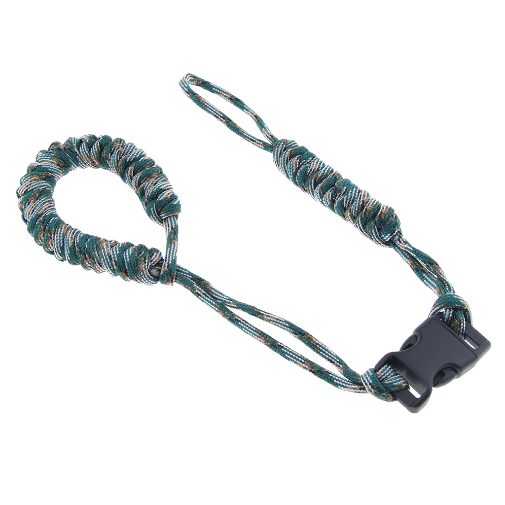 Braided Paracord Adjustable Camera Wrist Strap Bracelet Travel Hiking Beach