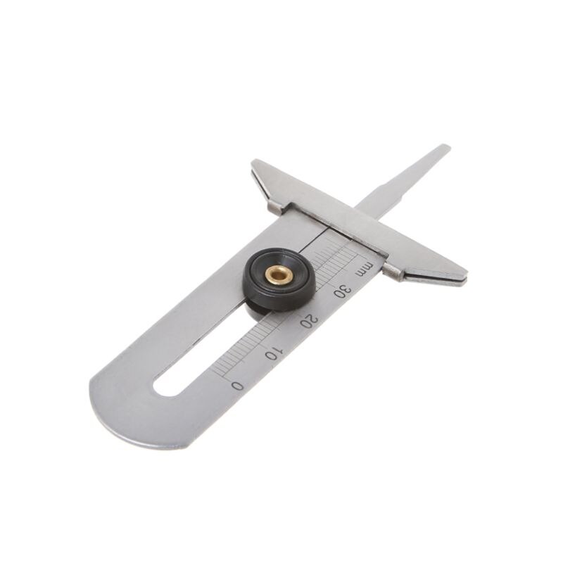 Stainless Steel Tyre Tread Depth Gauge 0-30mm Caliper Depth Measurement Tool