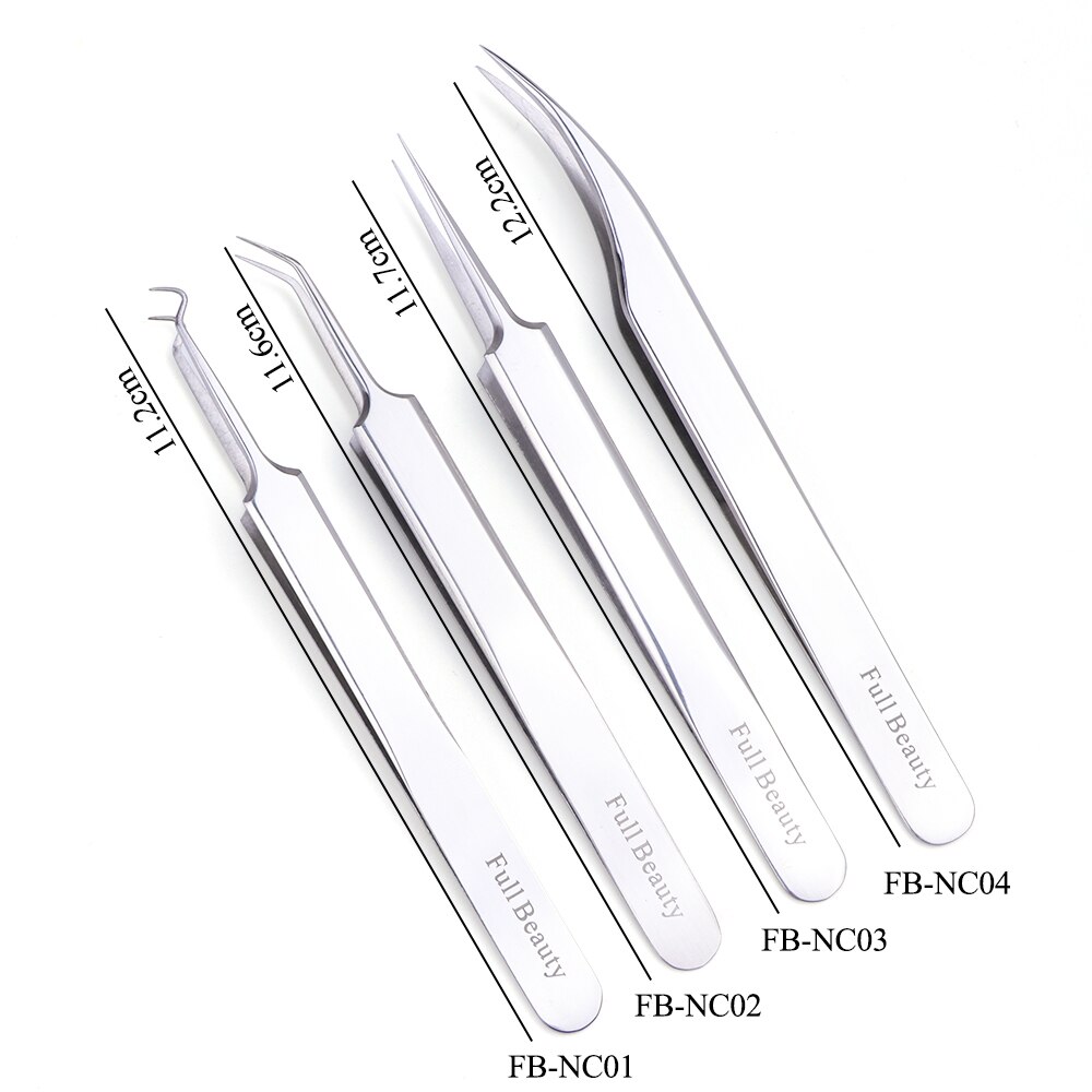 STZ 1pcs Professionele Mee-eter Pincet Wimper Extension Clip Charmes Dames Makeup Tools Nail Art Decoraties Picker FBNC01-04