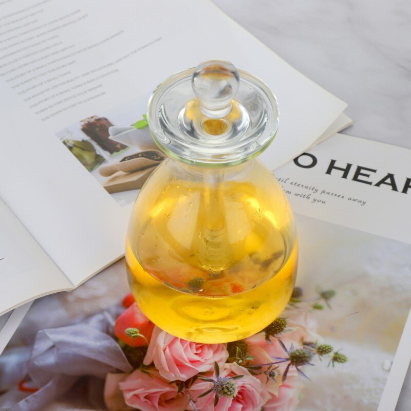 mini szklane butelka życzeń słoik na miód pojemnik pszczoła dozownik kroplówki czajnik pojemnik robić przechowywania puste buteleczki na próbki akcesoria kuchenne NORBI