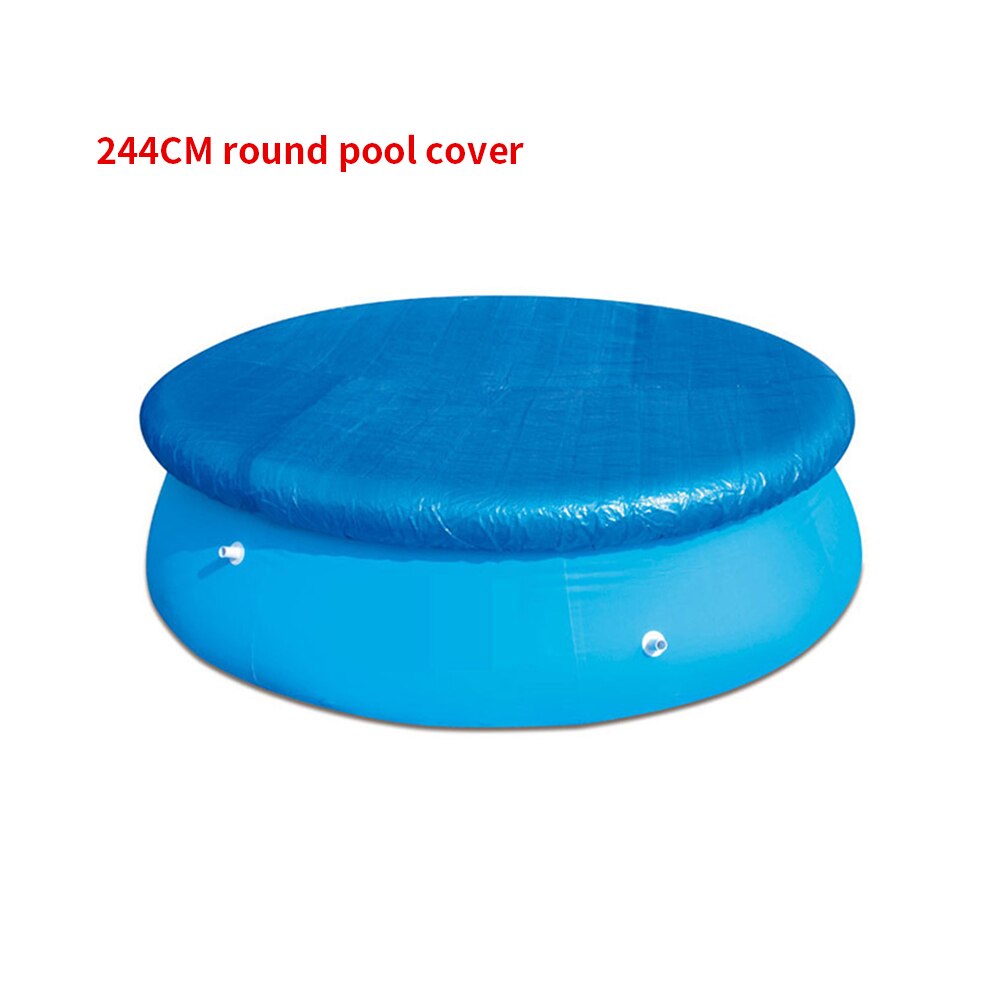 Swimming Pool Cover Anti-Dust Rainproof Durable Pool Above Cloth To Protect The Swimming Pool Water Clean Swimming Pool Cover: Diameter 244cm
