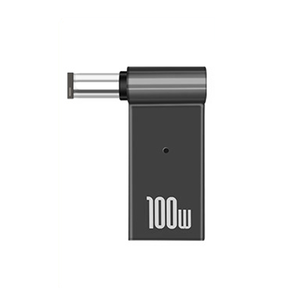 Convertisseur de puissance 100W 5a PD, Jack de déclencheur cc à Type C femelle 5.5/7.4 en alliage de Zinc avec tête légère, adaptateur pour ordinateurs portables Dell/HP/ASUS: Rose Gold