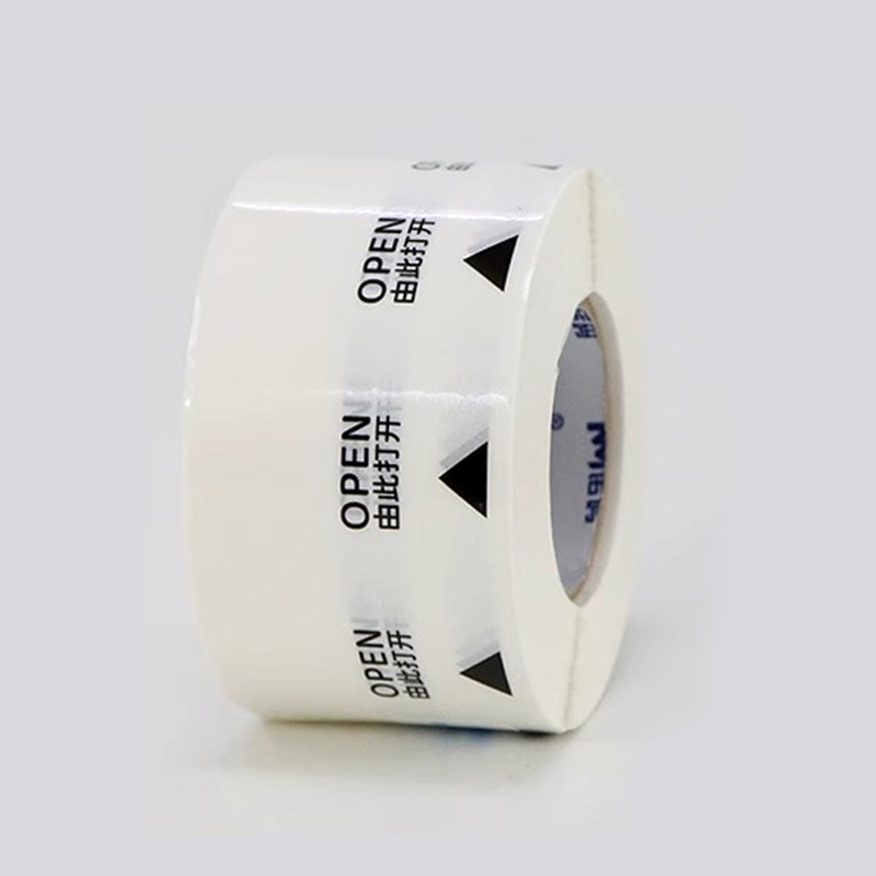 1000 stücke transparente selbst klebende Versiegelung aufkleber Geschäfts verpackungs etiketten verpackungs siegel öffnen Pfeile, sterben leicht abzureißen sind