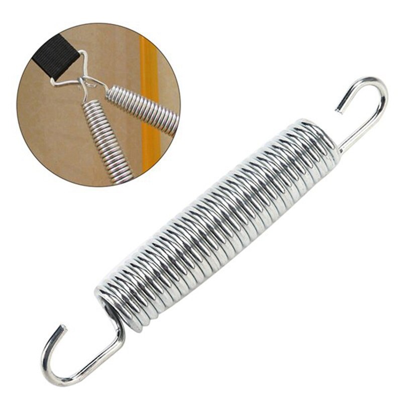 10 sztuk sprężyny ze stali nierdzewnej sprężyna naciągowa wielofunkcyjny podwójny haczyk sprężyna rozciągana sprężyna naciągowa uniwersalne akcesoria 140mm
