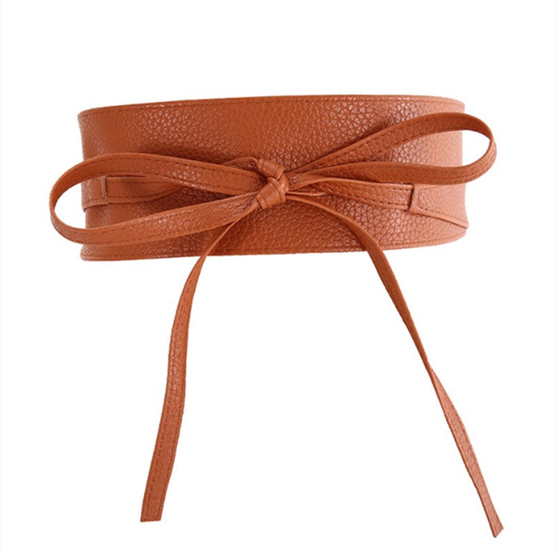 Corsé de cuero PU ancho para adelgazar, cinturón moldeador de cuerpo, cinturón de cintura, debajo del pecho, accesorios de construcción de cuerpo,: Style3 Brown