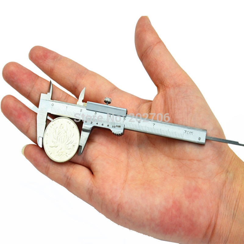 0-70mm Vernier Caliper 70mm 100mm 150mm Pocket Vernier Caliper Mini Gem Caliper micrometer Thickness Measure Tool
