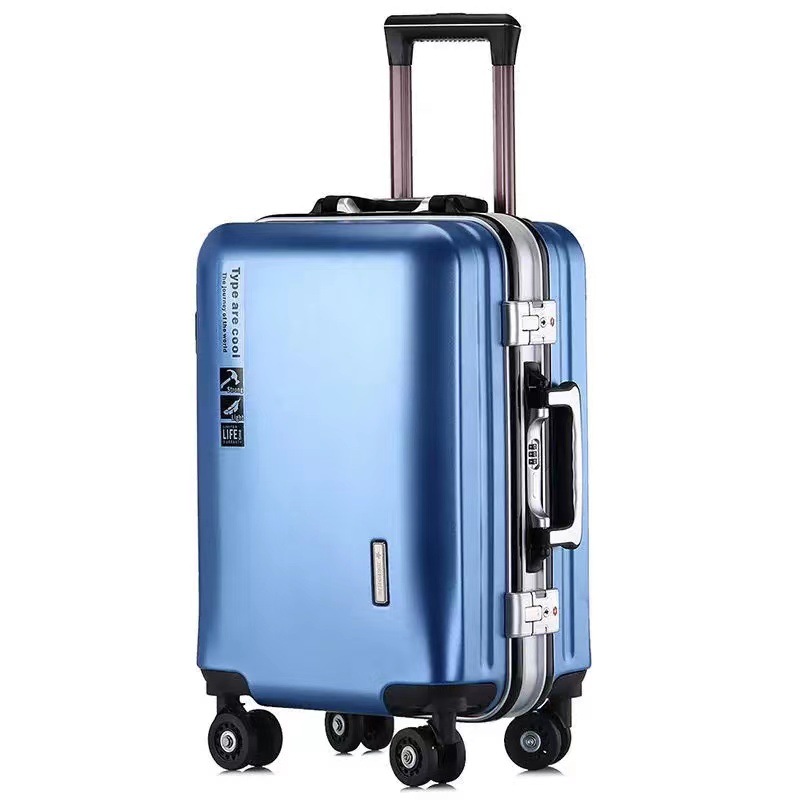20 22 24 28 inch koffers op wielen Aluminium frame Handbagage Trip Cabine Trolley Reistas Wachtwoordslot Rits