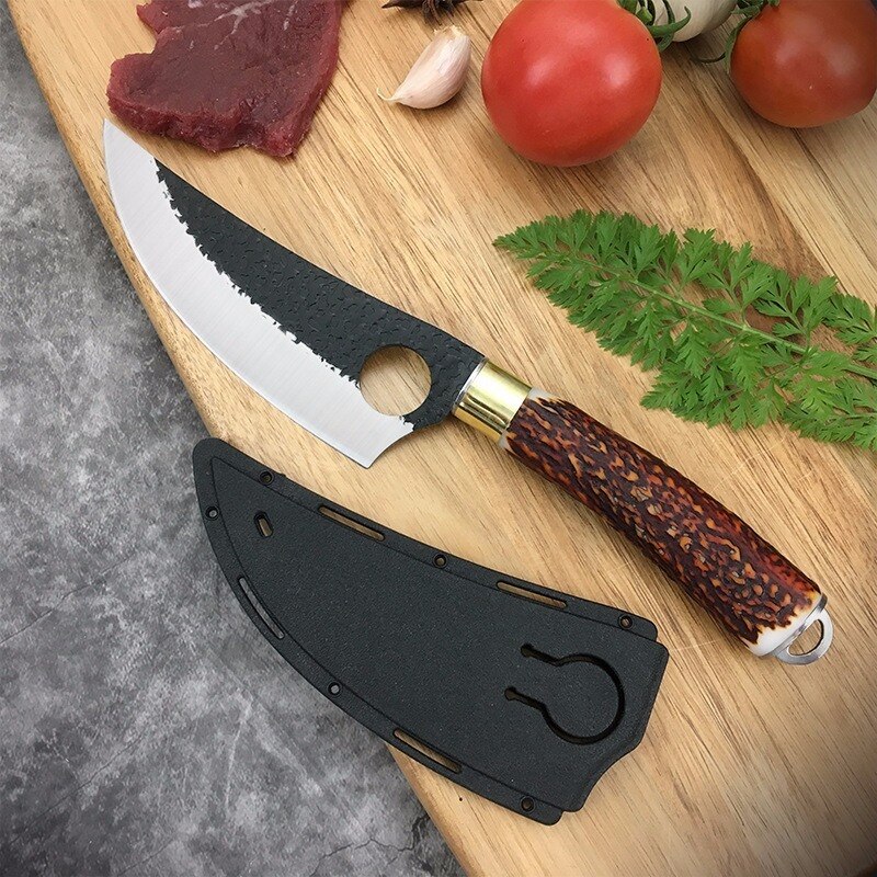 Razor Sharp Handmade Butcher Knife Cleaver Kitchen Boning Knife Vegetables Meat Chopping Knife