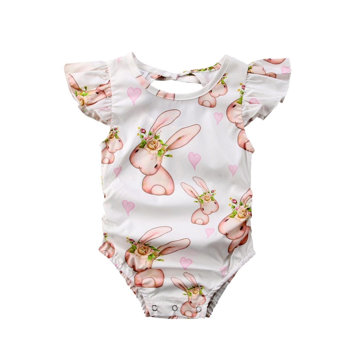 Pudcoco Sommer Kleinkind Baby Mädchen Ostern Bunny Body Overall Outfits Niedlichen Kaninchen Kleidung Set