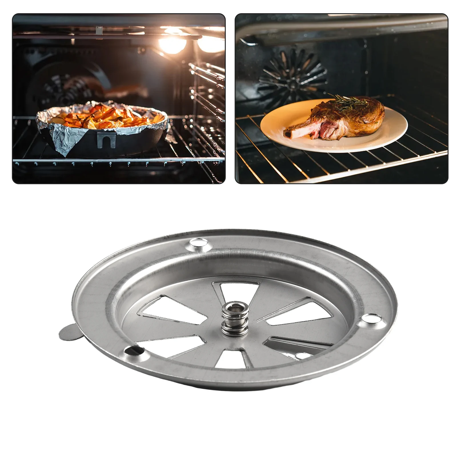 1 st BBQ Grill Uitlaat Rvs Kachel Ontluchter Demper Oven Air Regelklep Uitlaat Ronde Cover 9.5x9.5x3 cm