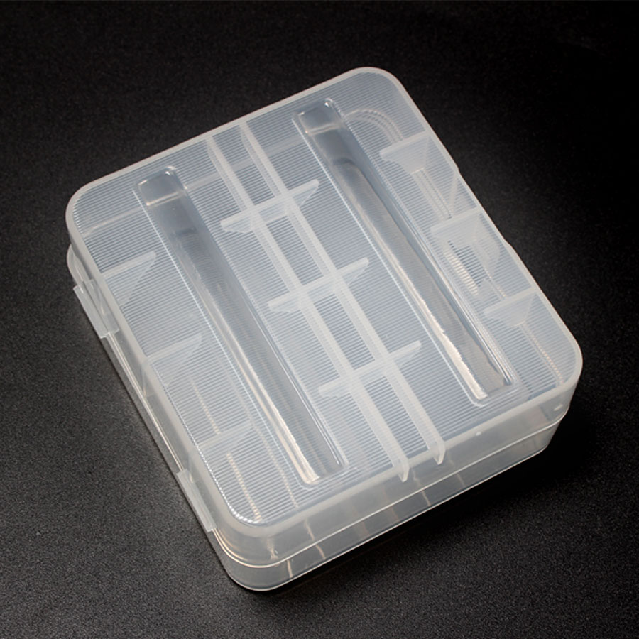 Plastic Transparante Doos 2*26650 Batterij Houder Case Draagbare Plastic 18650 Batterij Opbergdoos Geval Houder